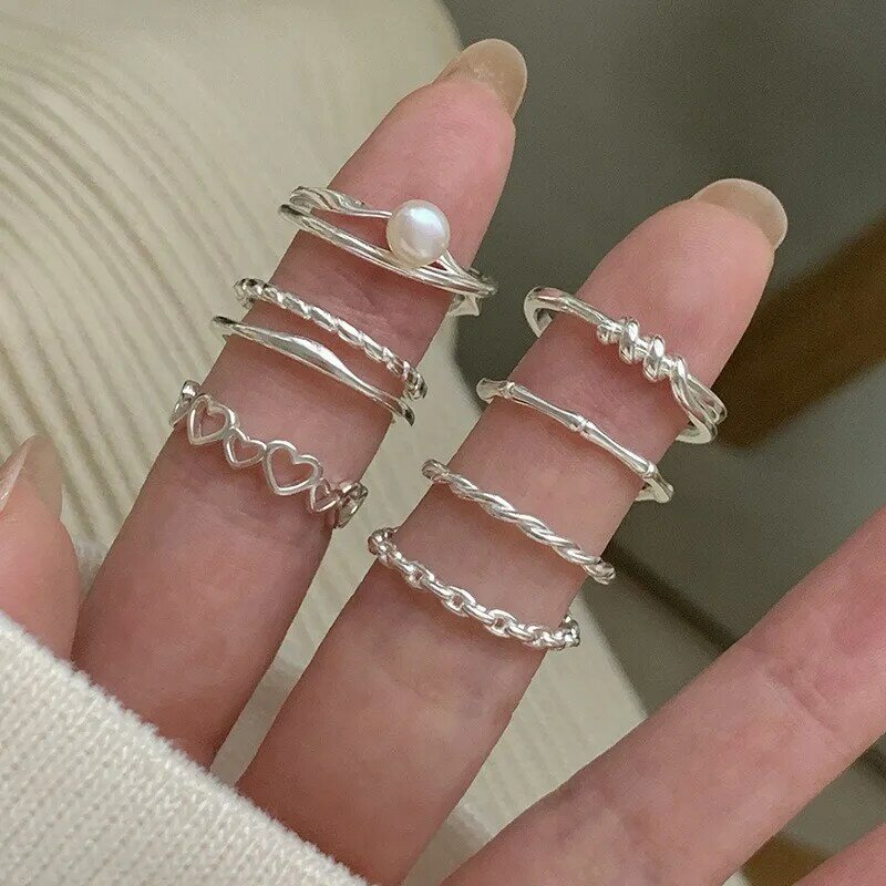 Женское кольцо из серебра 925 пробы, с узким пальцем