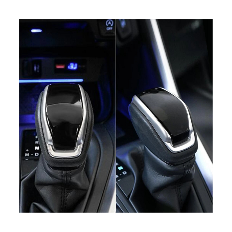 Penutup Trim kepala persneling Interior ABS, untuk Toyota RAV4 XA50 2019 2020 hiasan mobil, topi kenop kepala tuas persneling B