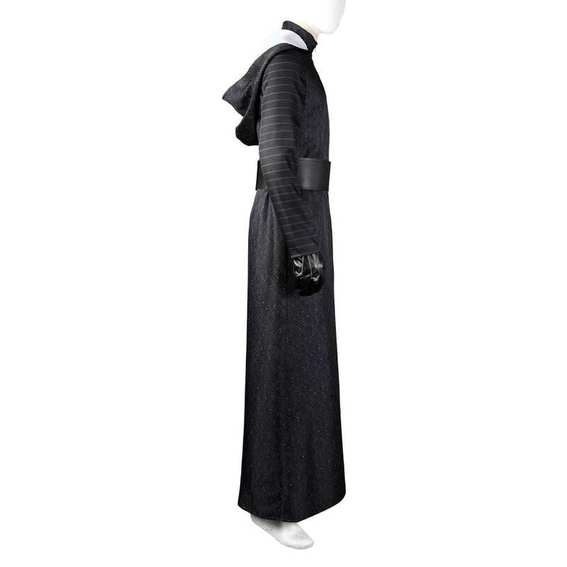 Kylo Ren Cosplay Fantasia Jedi kostium przebranie dorosłego mężczyzny płaszcz z kapturem Fantasy stroje do odgrywania roli męskie kostiumy na Halloween garnitur
