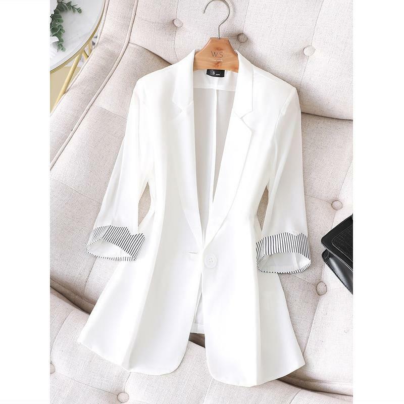 2024 Women Fresh and Breathable Sunscreen Small Suit Top Coat Spring Summer Female Thin Fashion Sunscreen Small Suit Jacket B9