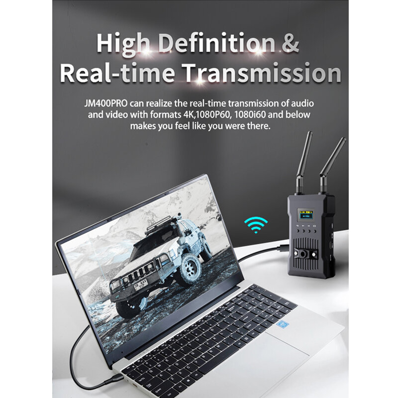 FORRBETDIS JM400 Pro Wireless Video Transmission System Support 5G HD LOOPOUT DUAL HD OUTPUT Image Transmitter Receiver