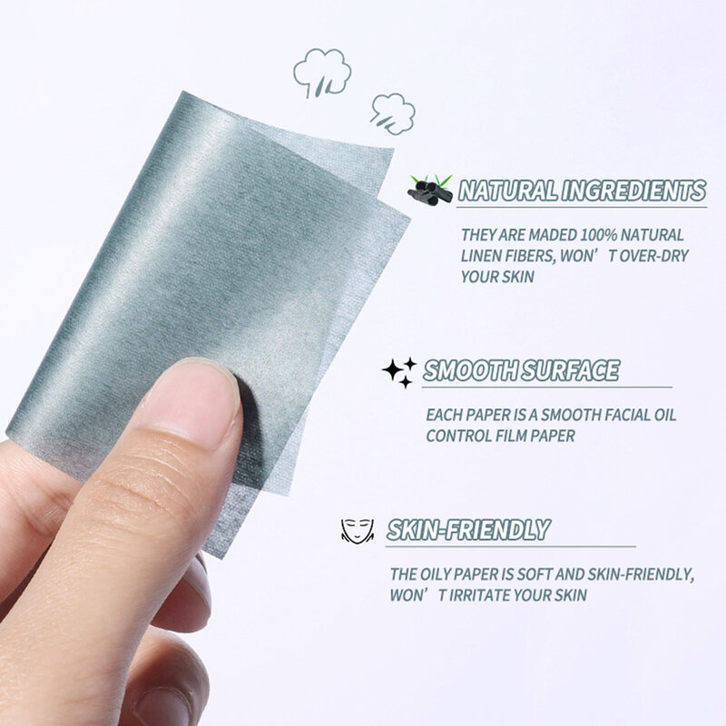 Oil Blotting Sheets Blotting Paper For Oily Skin Oil Absorbing Tissues Oily Skin Control For Men And Women 100 Sheets
