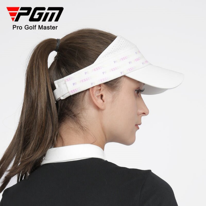 PGM-Protetor Solar Feminino Golf Cap, Chapéu Duckbill sem Top, Respirável e Absorvente de Suor, Equipamento Desportivo Golf, MZ046, Novo
