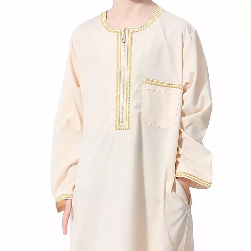 Robe infantil de Abaya Caftan, roupas islâmicas do Ramadã, roupas infantis de Kaftans, roupas infantis, Dubai e árabes, Dubai e árabes, 2021