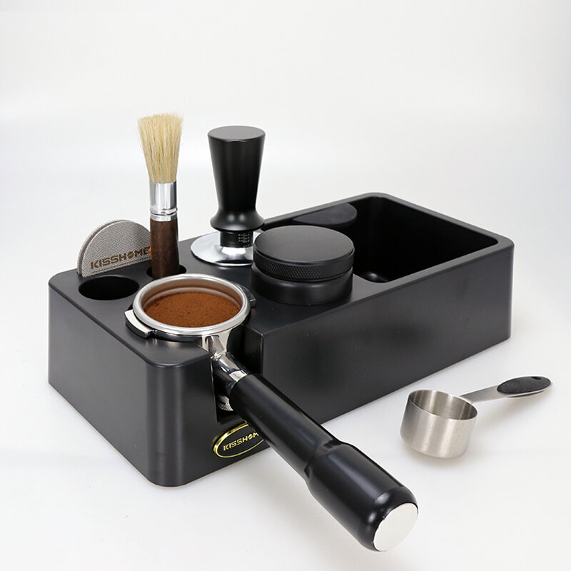Espresso Portafilter Holder Coffee Tamping Station 58mm 54mm 51mm Knock Box Distributor Rack For Breville Barista Maker Tools