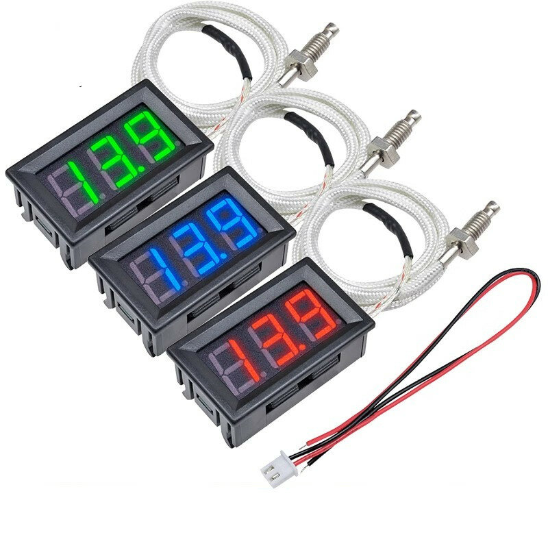 Industrial High Temperature K-Type M6 Thermocouple Thermometer 12V -30~800 Degree Digital Temperature Meter Tester XH-B310
