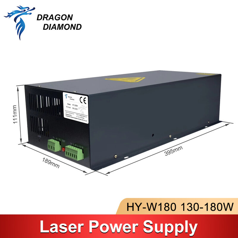 HY-W180 Laser Nguồn Điện 150-180W Nguồn AC110V 220V Cho 150W 180W CO2 Laser Ống máy Cắt