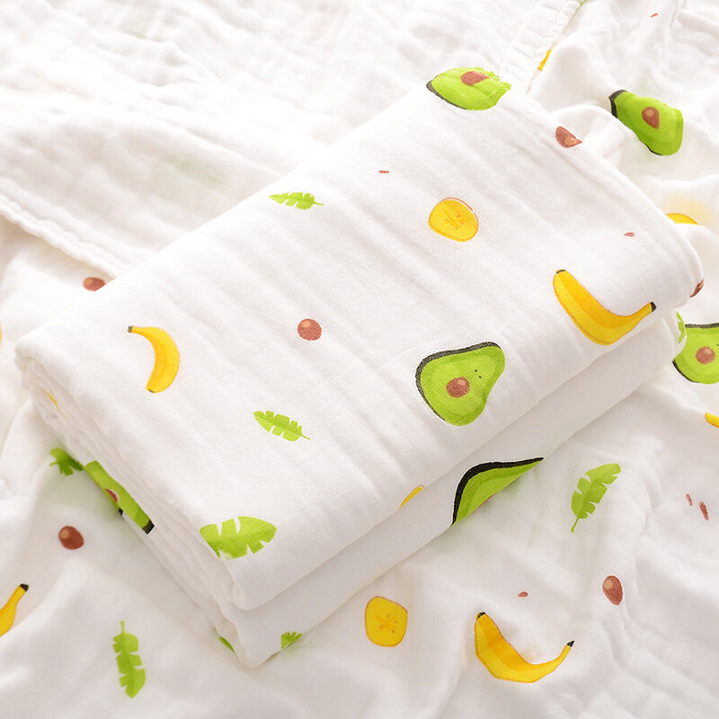 6 Layers Muslin Cotton Newborn Baby Receiving Blanket Infant Kids Swaddle Wrap Baby Sleeping Blanket Bedding Quilt Bath Towel