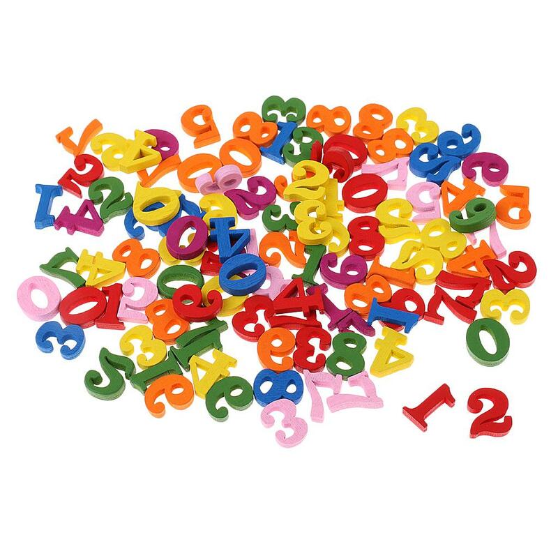 Matemática aprendendo contando brinquedo para crianças pré-escolares, colorido, 0 a 9 números, 100x