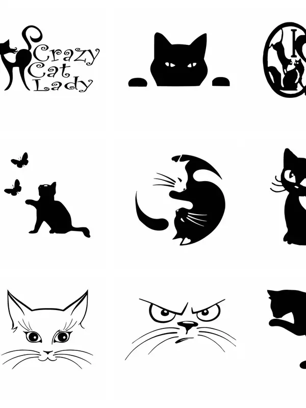 자동차 범퍼 뒷창 바디 장식 데칼, 재미있는 애완 동물 고양이 비닐 스티커, 인기 판매