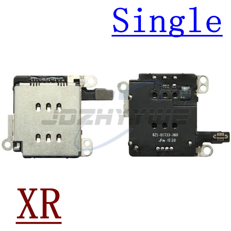 Support de plateau de carte SiM simple et Double, pour iPhone X XS MAX XR 6 6S 7 8 Plus, pièces de rechange de câble flexible