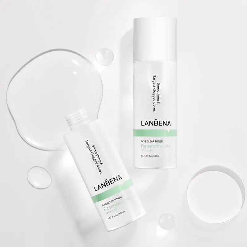 LANBENA Acne Toner Contém Ácido Salicílico para Tratar a Acne, Anti-Inflamatório, Sedativo Prevenção do Crescimento da Acne, Water Oil Balance