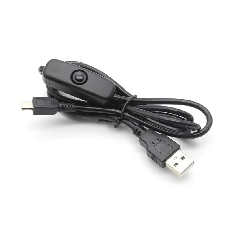 Für Himbeer-Pi-Micro-USB-Kabel mit Ein/Aus-Schalter USB-zu-DC-Stromkabel für Himbeer-Pi/b/b/Null w