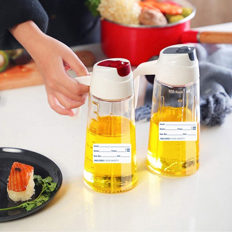 H05b etiquetas de alimento dissolvíveis para recipientes plásticos de vidro frigorífico congelador alimentos lables