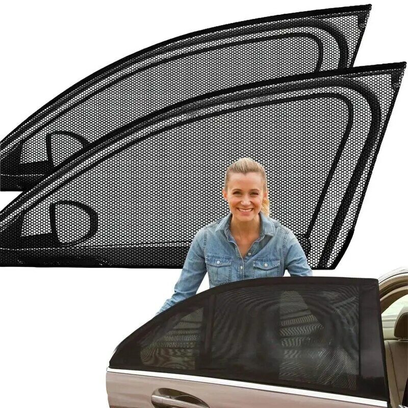 سيارة ظلة الستائر العالمي الجانب نافذة ظلال SUV الستائر حماية طارد البعوض شبكة صافي ظلة اكسسوارات السيارات