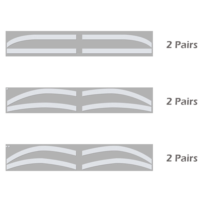 6 Paar Einweg-Augenbrauen formung aufkleber Zeichnung anleitung Hilfs schablone Microb lading Augenbrauen schablone pmu Make-up-Werkzeug Zubehör