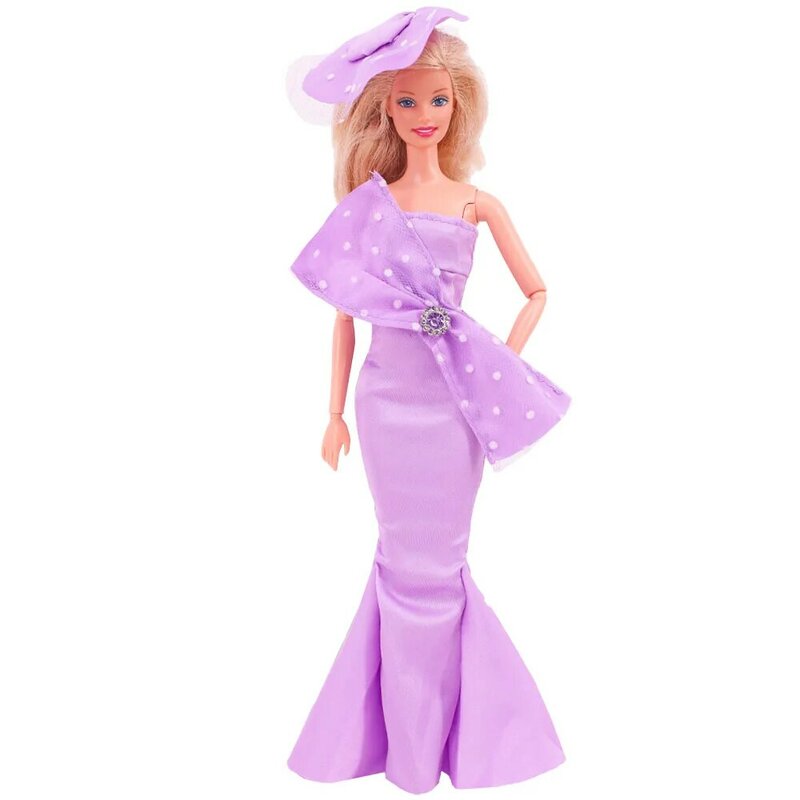 Pakaian boneka 30Cm, Gaun putri, pakaian mantel mewah lucu, setelan modis untuk Barbie 11.8 inci, pakaian kasual anak perempuan hadiah