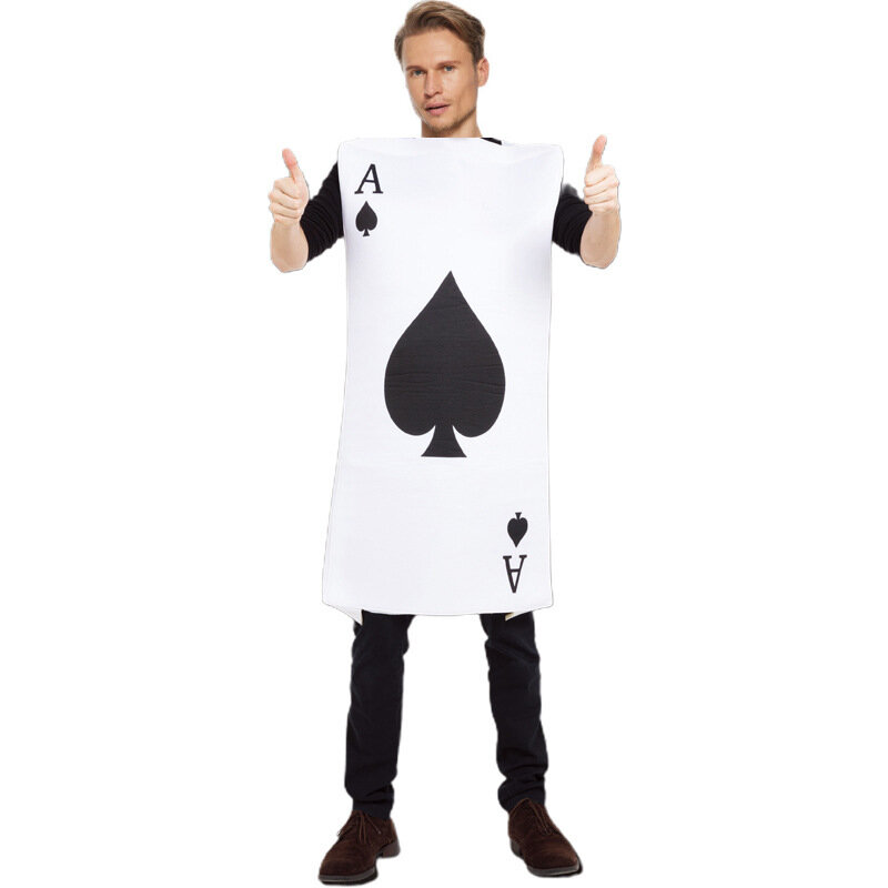 Новый Забавный комбинезон для покера, костюмы для представлений, необычная одежда для косплея и Хэллоуина