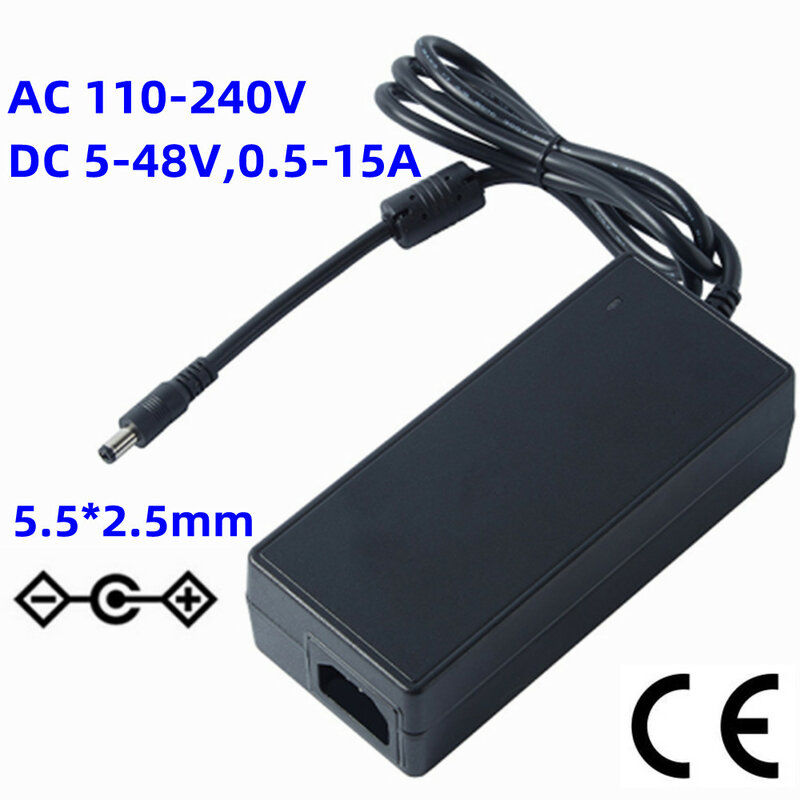 5V 6v 7.5 9 12 13.5 16 18 19 20 24 25 28 30 31 32 36 42 48 V 1a 2.5 2 3 4 5 6 8 10 12 a 15 A Power Supply Adapter Source Charger