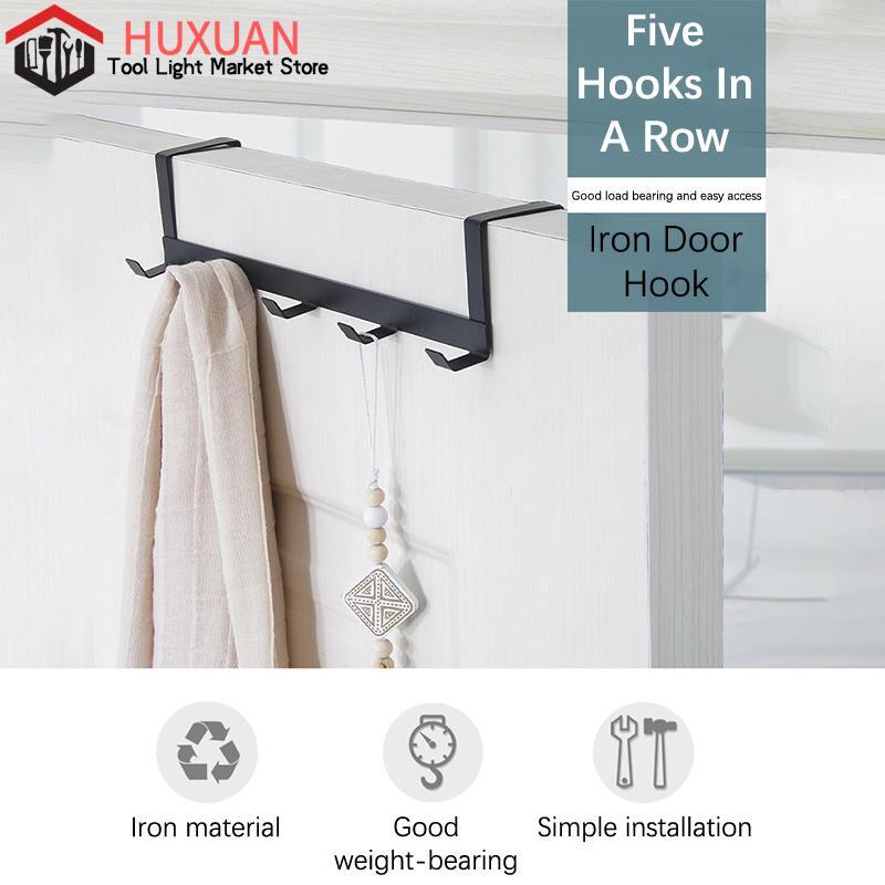 New Hooks Over The Door Home Bathroom Organizer Rack Clothes Coat Hat Towel Hanger Bathroom Kitchen Accessories Holder Door Hang