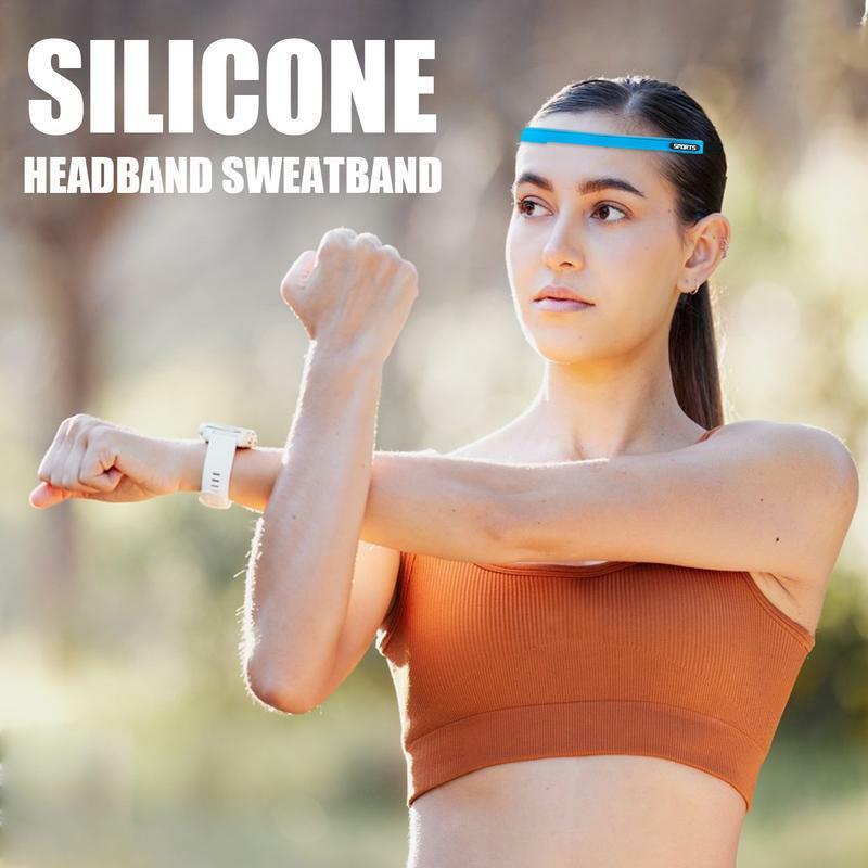 Sweat Bands Headbands Non Slip Super Absorbent Adjustable Soft Yoga Headbands Head Bands Moisture Wicking Yoga Headbands For
