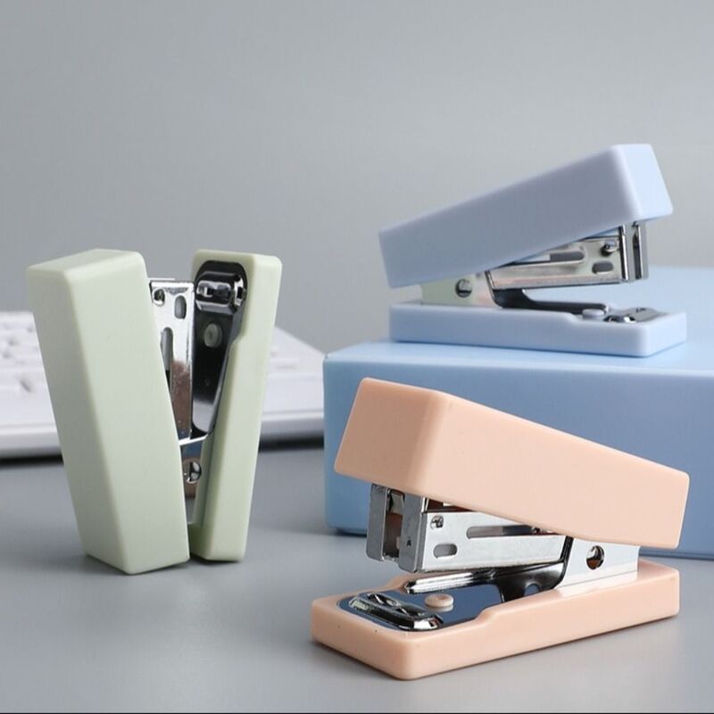 Бумажный бумажный степлер, Мультяшные канцелярские товары, набор степлера Morandi, металлическая прочная переплетная машина, Офисные аксессуары