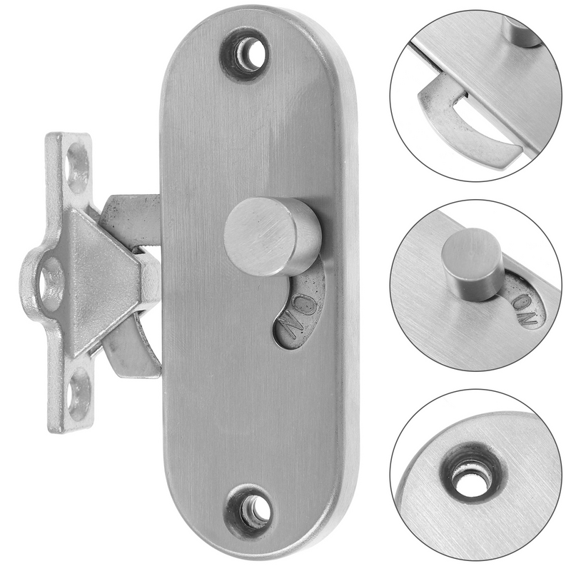 Chiavistello per cancello scorrevole serratura a catenaccio per porta a 90 gradi serrature a scorrimento in lega di alluminio Barn Outswing Security