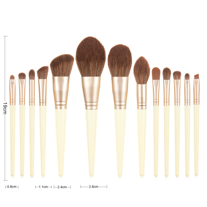 Eye Brushes Suitable For All Eye Makeup Looks Precise Application Long-lasting Durability Professional-grade Wooden Handle