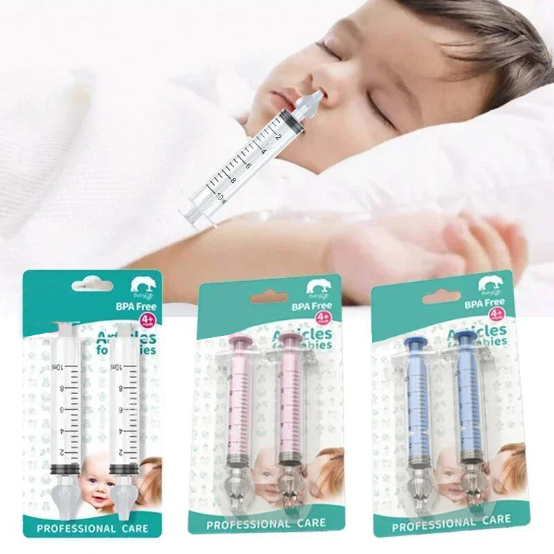 2 stücke Nadel rohr Baby Nasen sauger Spritze Waschmaschine Nasen rhinitis Reinigungs geräte Kinder betreuung produkte für Kinder