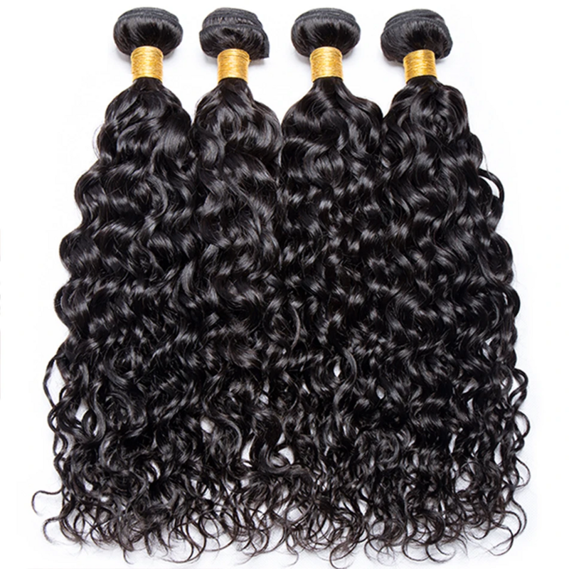Water Wave Human Hair Bundles Malaysia Wet and Wavy Hair Bundles 30Inch Long 1/3/4 Bundles Deal Remy Curly Human Hair Extensions