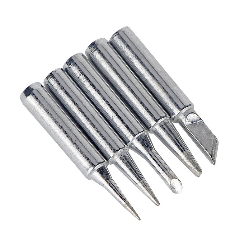 5PCS/Lot Soldering Iron Tips Pure Copper Iron Tip 900M Lead-Free Solder Tips Electric Soldering Iron copper head Welding Tools
