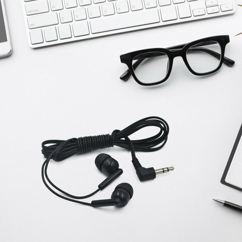 Earphone In-ear berkabel, earbud 3.5mm colokan untuk ponsel pintar PC Laptop Tablet Mp3 Stereo