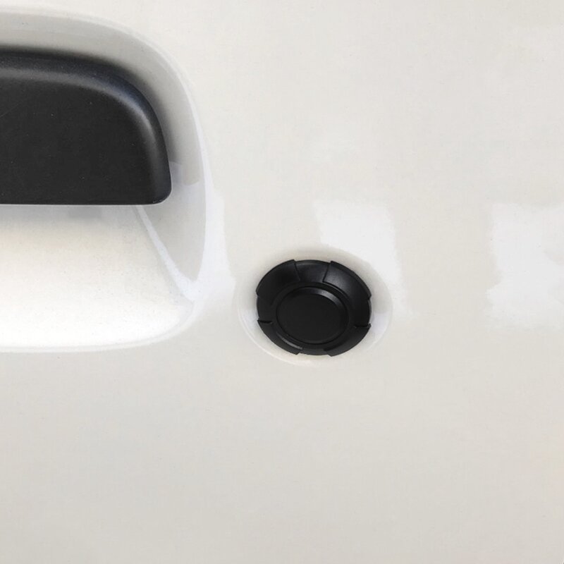 2 pçs magnético porta do carro buraco chave guarnição capa para suzuki jimny jb64 jb74 2019-2022 fechadura da porta capa exterior acessórios