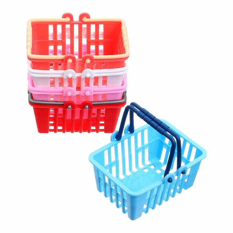 Gifts Miniature Furniture Dollhouse Decor Shopping Hand Basket Model Shopping Basket Toys Doll Accessories Pretend Play Toys