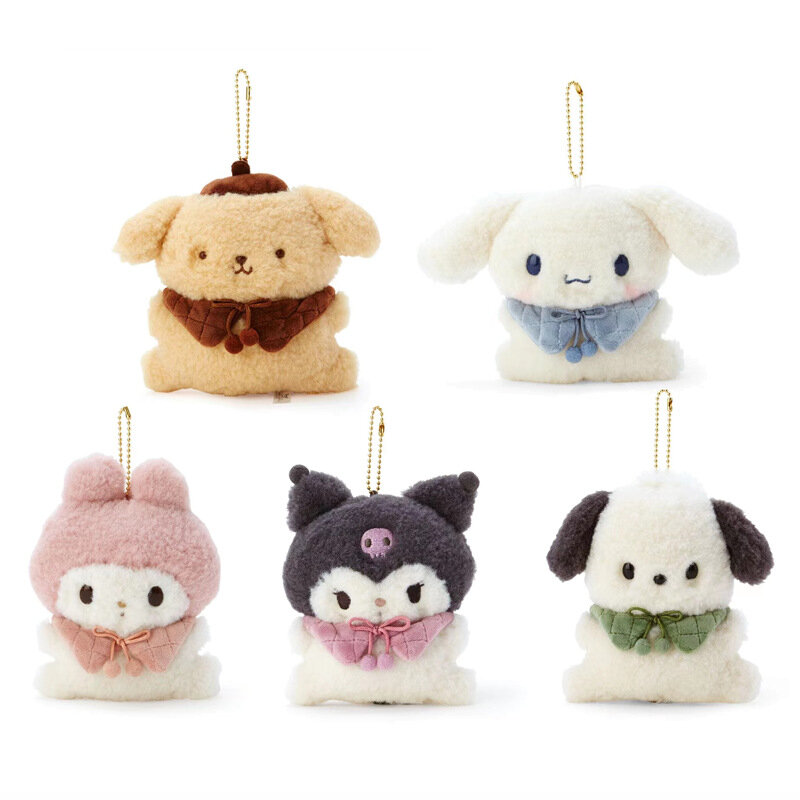 1pcs 12cm Sanrio Plush Toy Kuromi My Melody Pompompuri Cinnamoroll babyCinnamorolln Plush Toy Doll Soft Stuffe Gift for Children