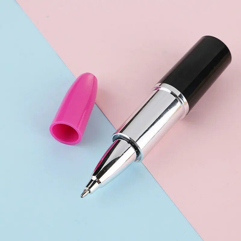 1 buah pulpen menulis banyak warna lipstik lucu bola pena alat tulis kantor baru hadiah anak siswa