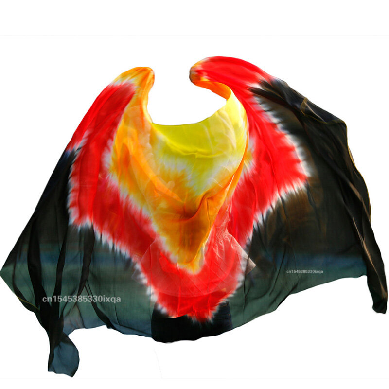 Шелковая Фата для танца живота, шарф-платок чистого Красного цвета, для тренировок и представлений