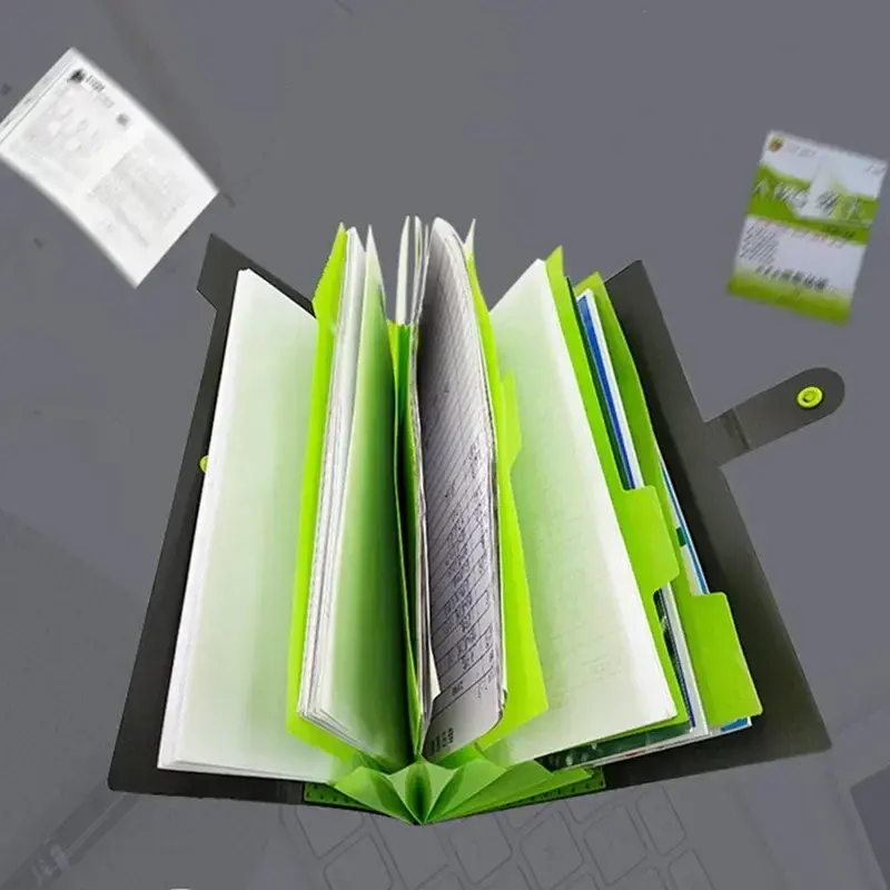 Multi-Layer File Folders para Documento, PP Bag, Expandindo Acessórios de Escritório, Plástico, Negócios, Pastas de Arquivos, A4