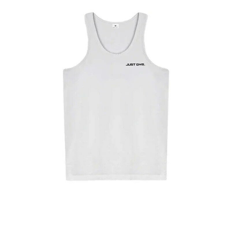 Camiseta sin mangas de marca coreana para hombre, ropa de secado rápido, chaleco de malla para gimnasio, cuello redondo, camisetas sin mangas para Fitness de verano