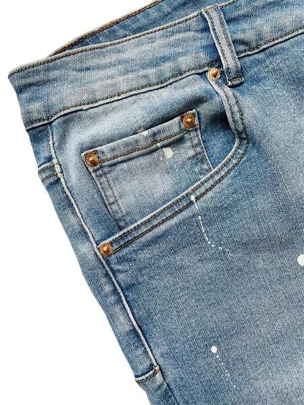 Man Elastische Mid-Taille Skinny Jeans Dagelijkse Broek Voor Herfst Slanke Stretch Jeans Potlood Broek
