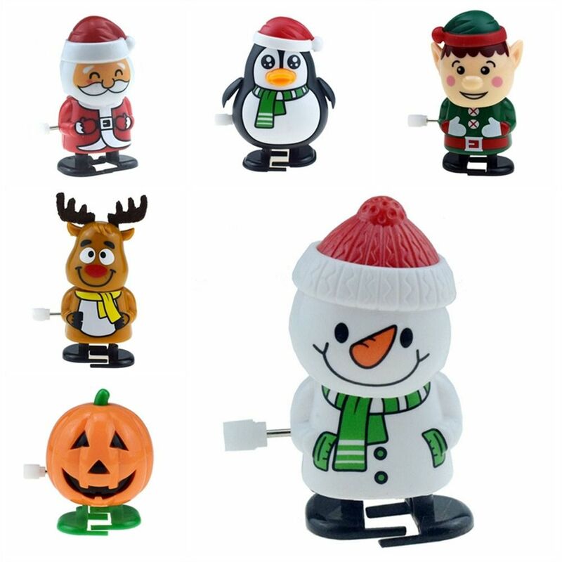 Рождественская серия, заводные игрушки, Санта Клаус, модель Санта-Клауса, ходячая кукла, Мультяшные рождественские заводные игрушки