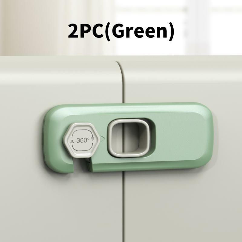 1/2 PCS Child Safety Cabinet Lock Security Protection Home Refrigerator Safety Buckle Baby Anti-Pinch Hand Drawer Door Locks
