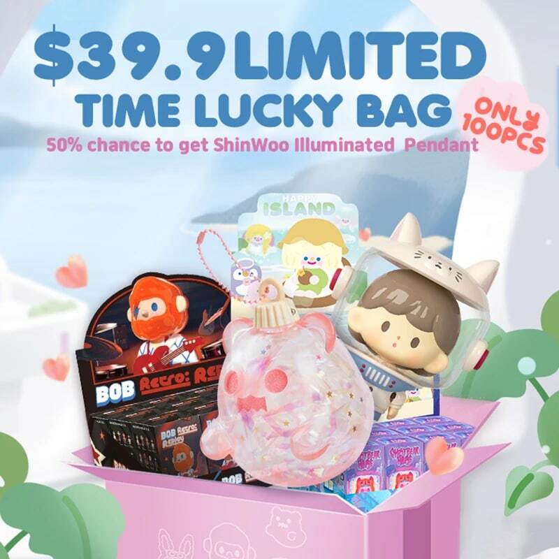 Finding Unicorn Lucky Bag, colgante iluminado ShinWoo, caja ciega, estuche completo, accesorios, juguete para niños, acción coleccionable, tiempo limitado