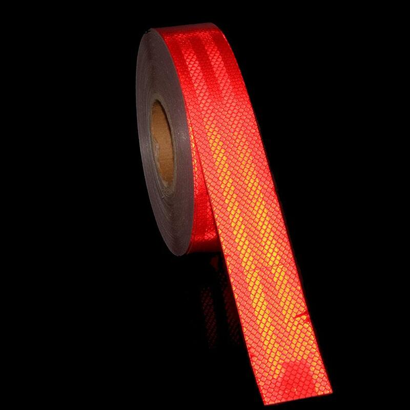 5cm*45m High Visibility Retro Reflective Sheeting Roll Engineering Grade Red For Motorcycle Truck Vehicle Reflective Truck Tapes