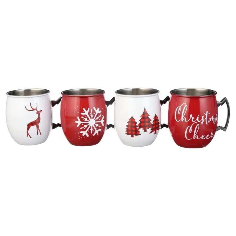 Assorted Moscow Mule Canecas, Conjunto de 4