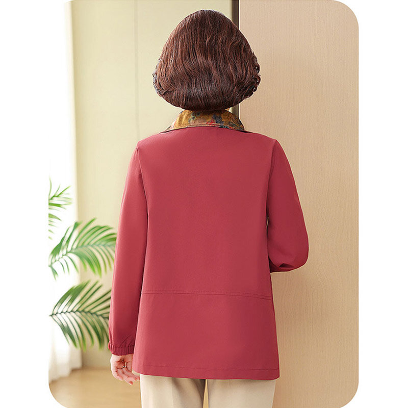 2024 nuove giacche a vento corte giacche da donna primavera cinese Casual Trench femminile autunno sottile stampato Outwear
