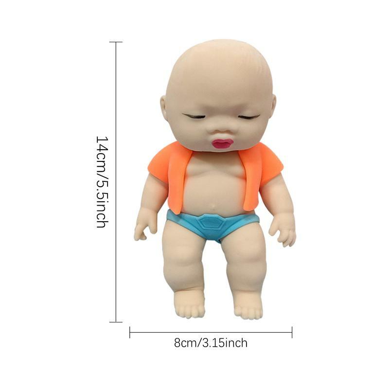 ของเล่นตุ๊กตาบีบได้สำหรับเด็กและผู้ใหญ่ตุ๊กตายืดหยุ่นได้ขนาด14ซม.