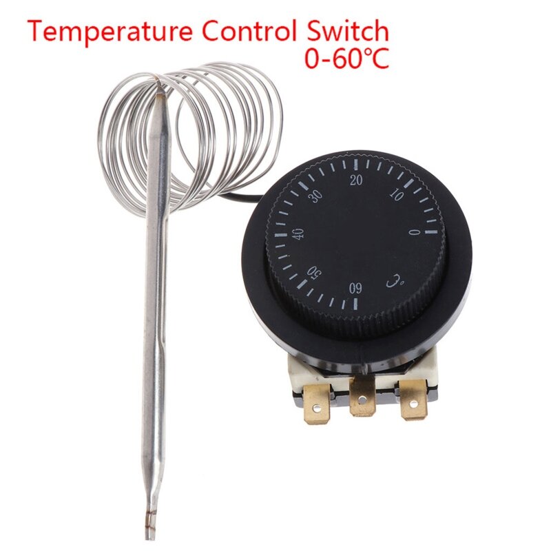 Công tắc điều khiển nhiệt độ K1KA 0-60oC cho cảm biến điều khiển công tắc lò nướng điện