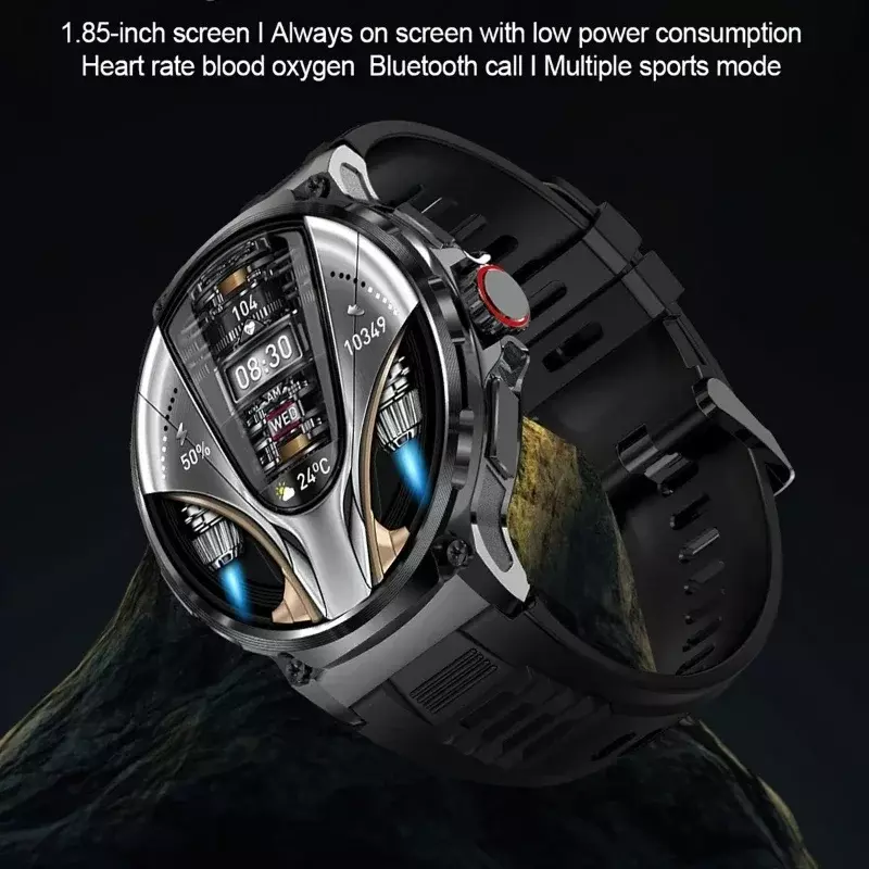 Colmi-Smart Watch v69 1.85インチUltra HDディスプレイ,710 mAh,大型バッテリー,400面,Android, iOS,iPhone 3用スマートウォッチ,新規