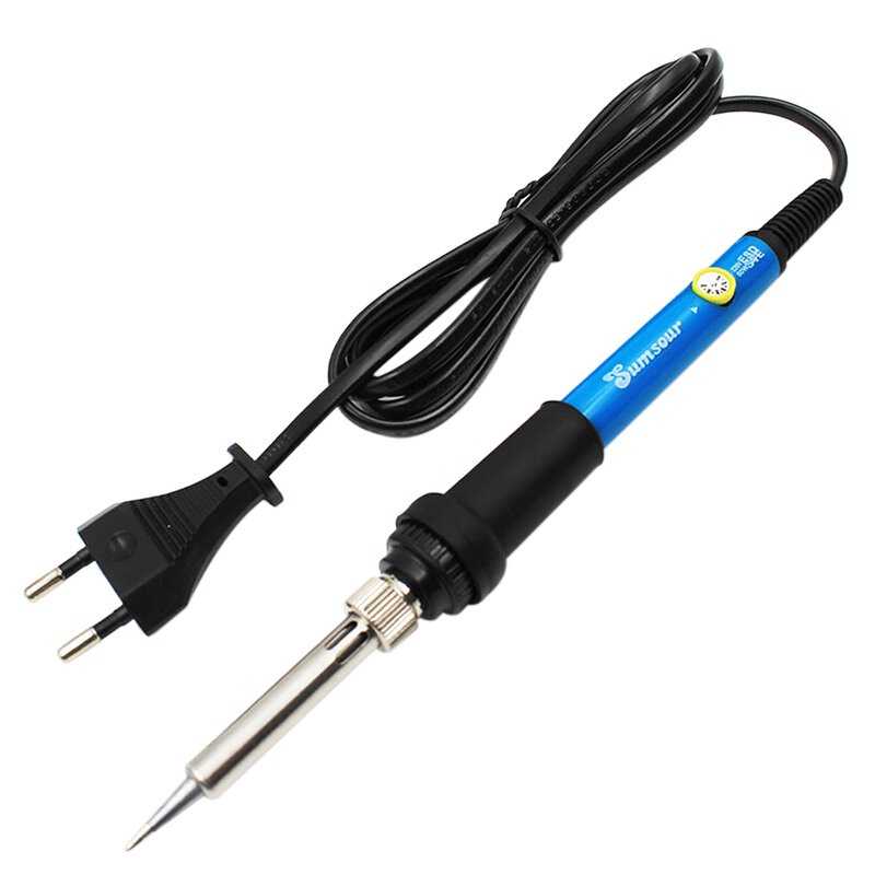 Kit Solder listrik suhu dapat diatur, alat perbaikan pensil panas Rework Station Solder las 220V 110V 60W